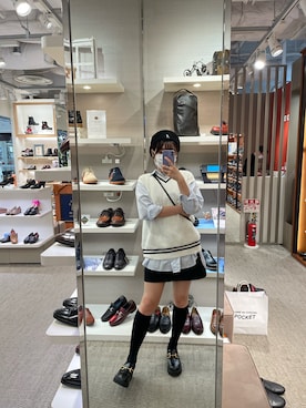 「SPINNS(スピンズ)のアイテム(スカート)」を使った、kirara233さん(レディース・160cm)の秋コーディネート