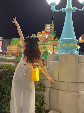 「ユニバコーデ」｜「アイテム（ブルー系）」を使った、kirara233さん（レディース・160cm）の秋コーディネート