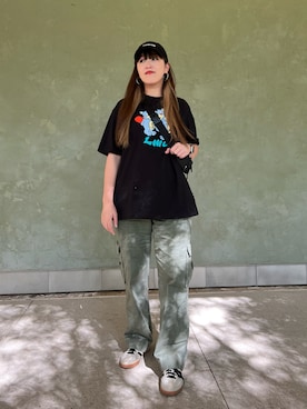 「LMCのアイテム」を使った、Cocoさん（レディース・170cm）の春コーディネート