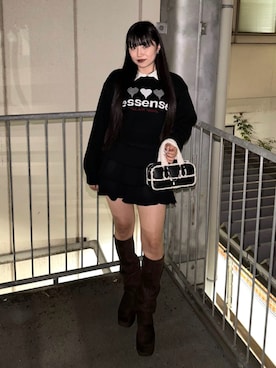 「EMODA（エモダ）のアイテム（ハンドバッグ）」を使った、misakiさん（レディース・160cm）の秋コーディネート