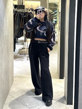 「EMODA（エモダ）のアイテム（キャップ）」を使った、misakiさん（レディース・160cm）の秋コーディネート