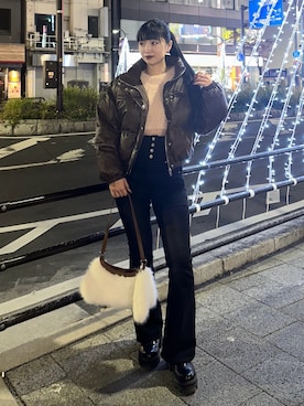 misakiさん（レディース・160cm）の冬コーディネート