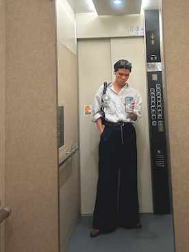 「SINSS（シンス）のアイテム」を使った、光さん（メンズ・168cm）の夏コーディネート