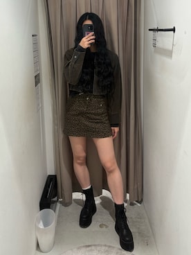 成田すみれさん（レディース・171cm）の冬コーディネート