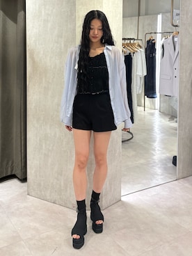 成田すみれさん(レディース・171cm)の春コーディネート
