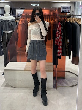 成田すみれさん（レディース・171cm）の春コーディネート