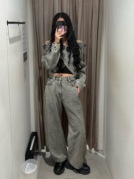 成田すみれさん（レディース・171cm）の冬コーディネート