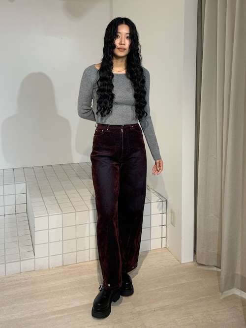 セール】フロッキーバレルレッグデニム【セット販売対象】（デニム