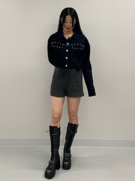 「MURUA（ムルーア）のアイテム」を使った、成田すみれさん（レディース・171cm）の夏コーディネート