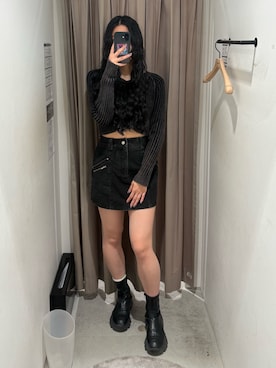 成田すみれさん（レディース・171cm）の冬コーディネート