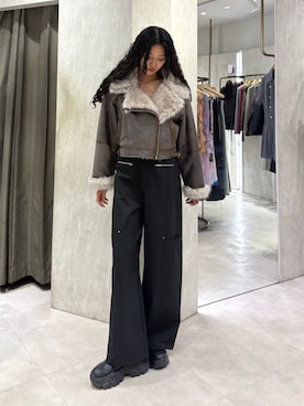 成田すみれさん（レディース・171cm）の秋コーディネート