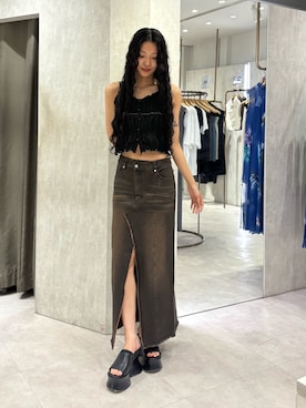 成田すみれさん（レディース・171cm）の夏コーディネート