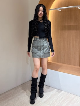 「MURUA（ムルーア）のアイテム」を使った、成田すみれさん（レディース・171cm）の春コーディネート