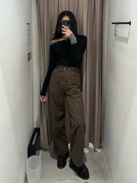 成田すみれさん(レディース・171cm)の冬コーディネート