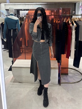 成田すみれさん（レディース・171cm）の春コーディネート