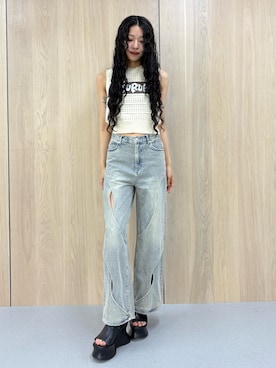 成田すみれさん(レディース・171cm)の春コーディネート
