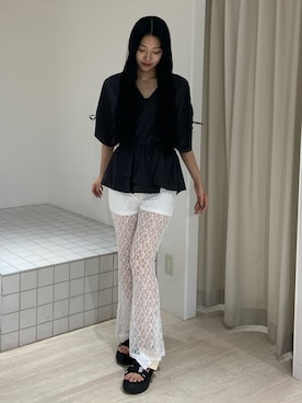 「SHAKA」｜成田すみれさん（レディース・171cm）の夏コーディネート