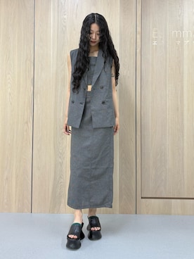 成田すみれさん（レディース・171cm）の春コーディネート