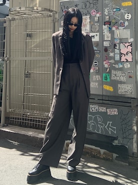 成田すみれさん（レディース・171cm）の秋コーディネート