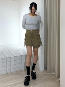 ウォッシュカーゴスカートパンツ｜ムルーア（MURUA）公式通販｜RUNWAY