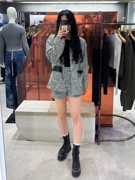 成田すみれさん（レディース・171cm）の冬コーディネート