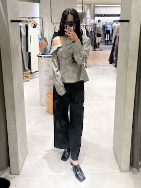 成田すみれさん（レディース・171cm）の春コーディネート