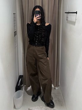 成田すみれさん（レディース・171cm）の冬コーディネート