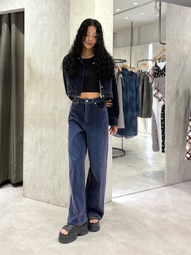 「MURUA（ムルーア）のアイテム」を使った、成田すみれさん（レディース・171cm）の夏コーディネート
