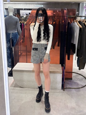 成田すみれさん（レディース・171cm）の冬コーディネート