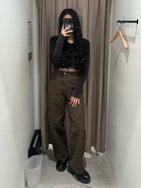 成田すみれさん（レディース・171cm）の冬コーディネート