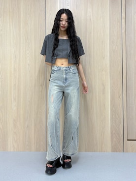 成田すみれさん（レディース・171cm）の春コーディネート