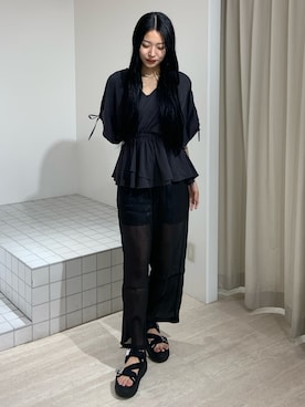 「SHAKA」｜成田すみれさん（レディース・171cm）の夏コーディネート