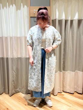「サックスブルー」｜「アイテム（その他）」を使った、Saさん（レディース・165cm）の春コーディネート