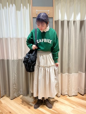 「アイテム（ドレスシューズ）」を使った、Saさん（レディース・165cm）の秋コーディネート
