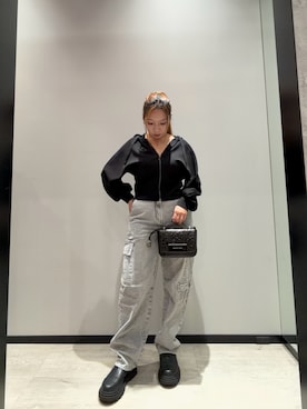 「ARMANI EXCHANGE（アルマーニエクスチェンジ）のアイテム」を使った、hnchaさん（レディース・160cm）の秋コーディネート