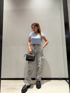「ARMANI EXCHANGE（アルマーニエクスチェンジ）のアイテム」を使った、hnchaさん（レディース・160cm）の秋コーディネート