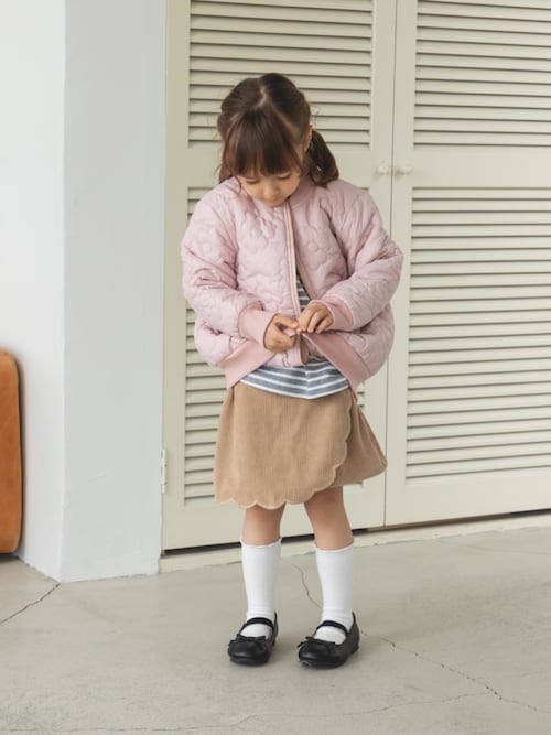 フラワーキルティング 中綿ブルゾン（ブルゾン）｜pairmanon