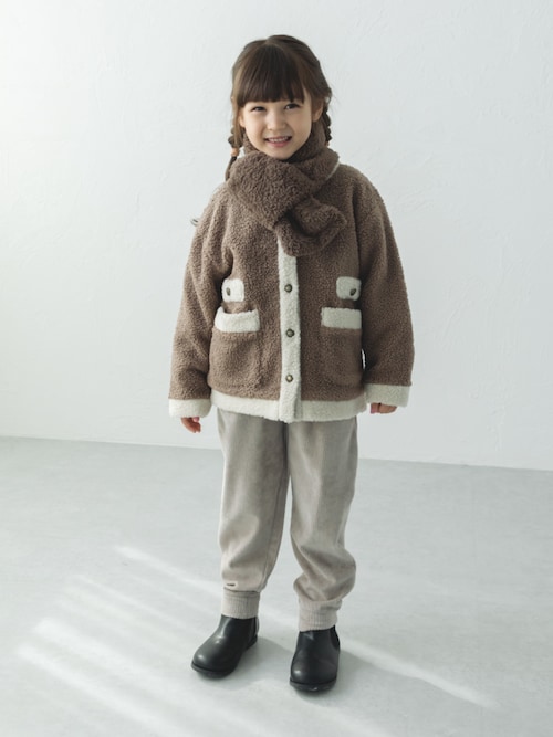 ボア 異素材切り替え マフラー（マフラー）｜pairmanon（ペアマノン