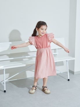 「pairmanon（ペアマノン）のアイテム（ワンピース/ドレス）」を使った、pairmanonさん（キッズ・110cm）の夏コーディネート