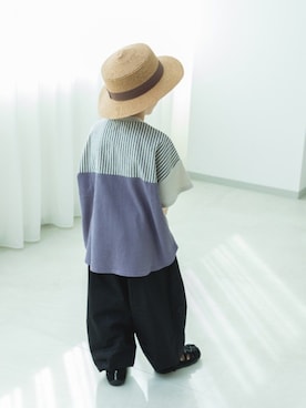 「pairmanon（ペアマノン）のアイテム（帽子）」を使った、pairmanonさん（キッズ・120cm）の冬コーディネート