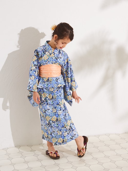 リンクコーデ】2WAY セパレートガールズ浴衣（浴衣）｜pairmanon