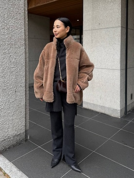 b*要様 Chaos シエラウールニットパンツ／ブラウン Chaos(カオス)/◇金子綾さんYouTube紹介◇ シエラウールニットパンツ