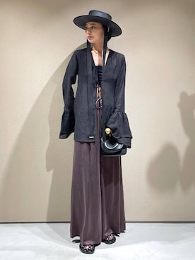「Chaos（カオス）のアイテム」を使った、FUMIさん（レディース・162cm）の夏コーディネート