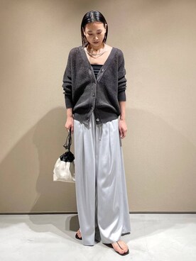 「Chaos（カオス）のアイテム（キャミソール）」を使った、FUMIさん（レディース・162cm）の夏コーディネート