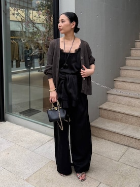 「Chaos（カオス）のアイテム」を使った、FUMIさん（レディース・162cm）の春コーディネート