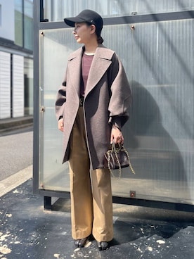 「アイテム（その他アウター、ブラウン系）」を使った、FUMIさん（レディース・162cm）の夏コーディネート
