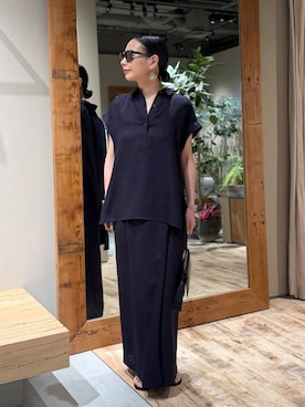 「MANUELA（マヌエラ）のアイテム」を使った、FUMIさん（レディース・162cm）の春コーディネート