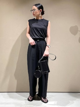 「Chaos（カオス）のアイテム」を使った、FUMIさん（レディース・162cm）の夏コーディネート