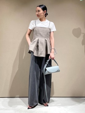 「Chaos（カオス）のアイテム」を使った、FUMIさん（レディース・162cm）の夏コーディネート