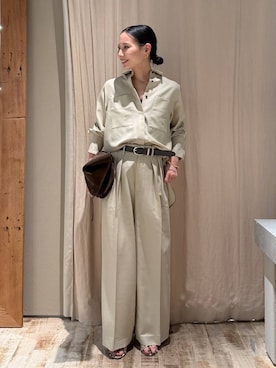 「Chaos（カオス）のアイテム」を使った、FUMIさん（レディース・162cm）の夏コーディネート